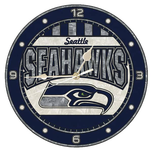 NFL-12 in. Seahawks Art Glass Clock