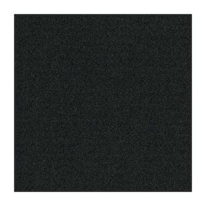 24 in. x 24 in. Textured Loop Carpet - Advance -Color Carbon