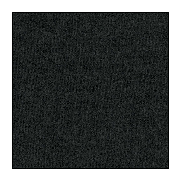 8 in. x 8 in. Textured Loop Carpet Sample - Advance -Color - Carbon