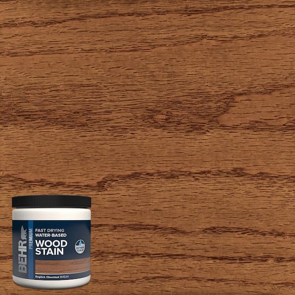 8 oz. #TIS-520 English Chestnut Transparent Water-Based Fast Drying Interior Wood Stain