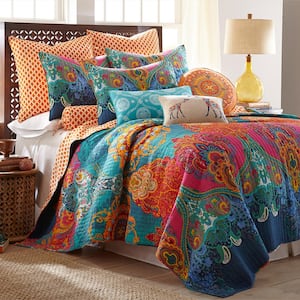 StyleWell Lane Medallion Full/Queen Bed in a Bag Comforter Set with Sheets  and Decorative Pillows YSH-HW-831-1 - The Home Depot