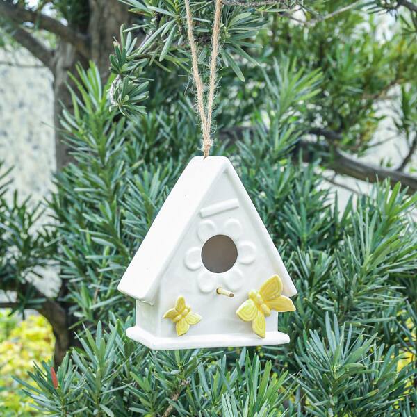 Birdhouse Ceramic Hanging Birdhouses Bird Hut Hanging Outdoor Birdhouse deals for Wild Birds