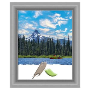 Size 22 in. x 28 in. Peak Polished Nickel Picture Frame Opening