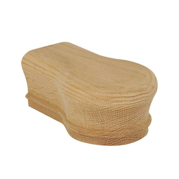 EVERMARK Stair Parts 7219 Unfinished Red Oak Opening Cap Handrail Fitting