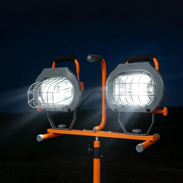 HDX 1200-Watt Halogen Tripod Work Light LG351-1200W - The Home Depot