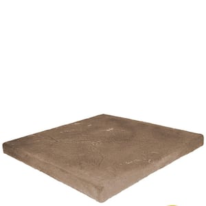 12 in. x 12 in. Brown Concrete Hearth/Cap Stone