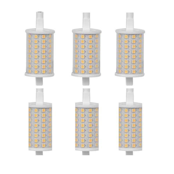afstuderen creatief boycot Feit Electric 100-Watt Equivalent R7S 78MM R7 Base LED Light Bulb, Bright  White (6-Pack)-BP100J78/LED/HDRP/6 - The Home Depot