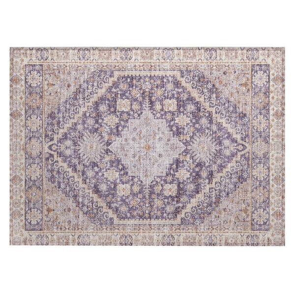 Chantille Machine Washable Indoor/Outdoor Abstract ACN2806 Purple 2 ft. x 3 ft. Accent Rug