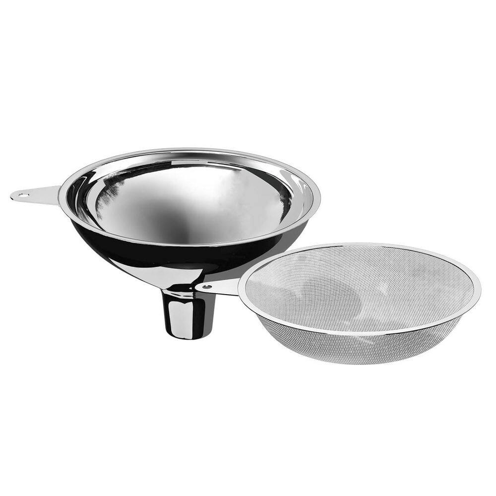 Stainless Steel Large Funnel with 50 Mesh Food Filter for Bottle Filling Oil Juice Coffee Honey Milk Easy Clean price history on PriceWatchPro