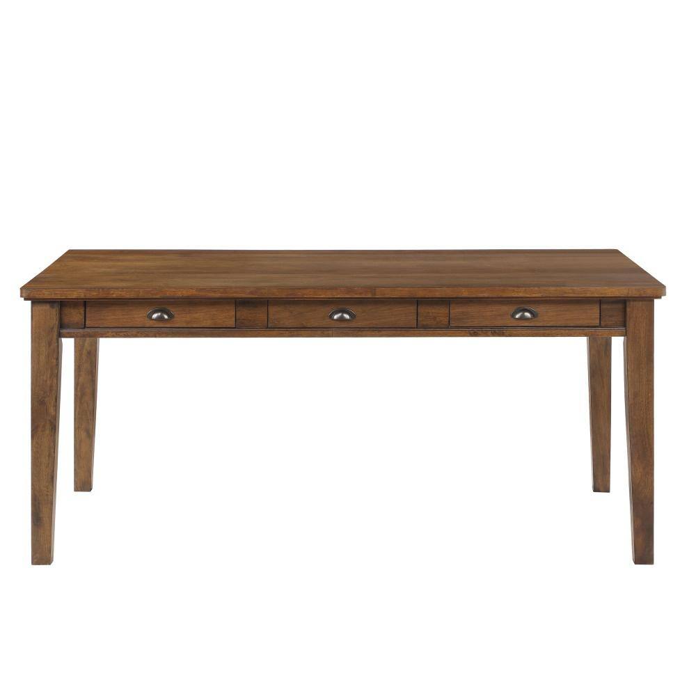 Steve Silver Ora 6-Drawer Warm Walnut Dining Table OR700T - The Home Depot