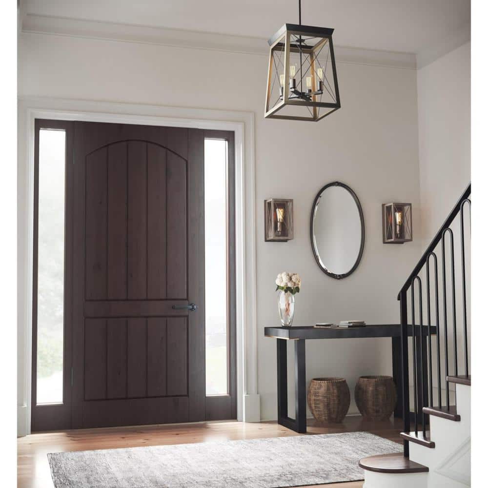 Briarwood Antique Bronze 4-Light Farmhouse Foyer Pendant