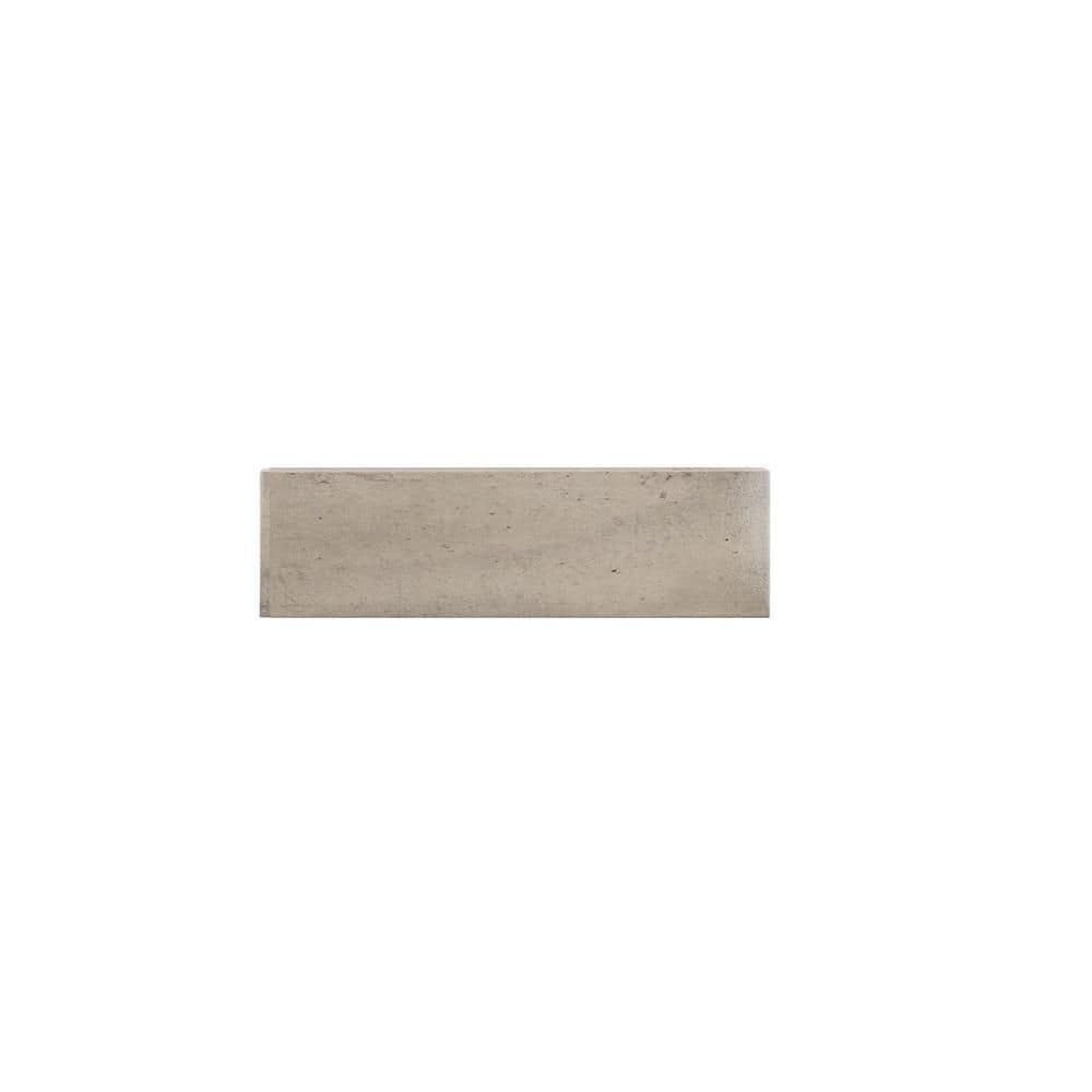 Take Home Tile Sample - Typhoon Taupe 3 in. x 6 in. Subway Gloss Porcelain -  Jeffrey Court, 94281