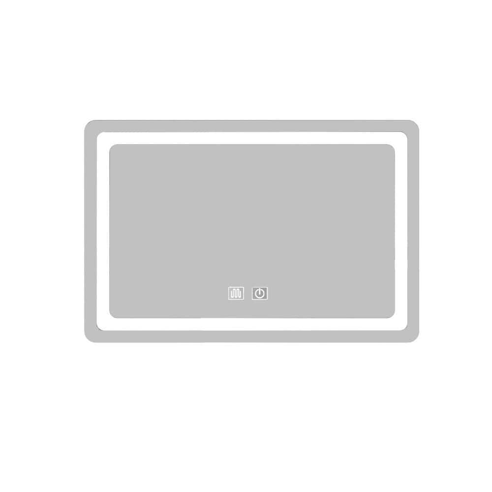 23.62 in. W x 15.7 in. H Rectangle Frameless Mirror Wall Mirror Vanity Mirr