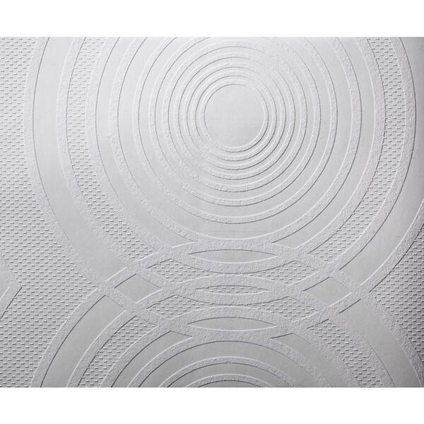 York Wallcoverings 57.75 sq. ft. Patent Decor Rings on Rings Paintable Dado Wallpaper