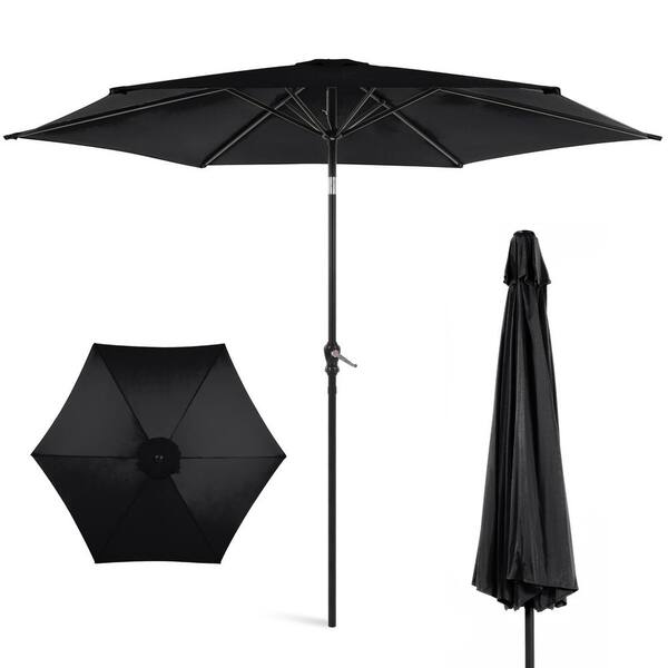 Best Choice Products 10 ft. Market Tilt Patio Umbrella in Black SKY6698