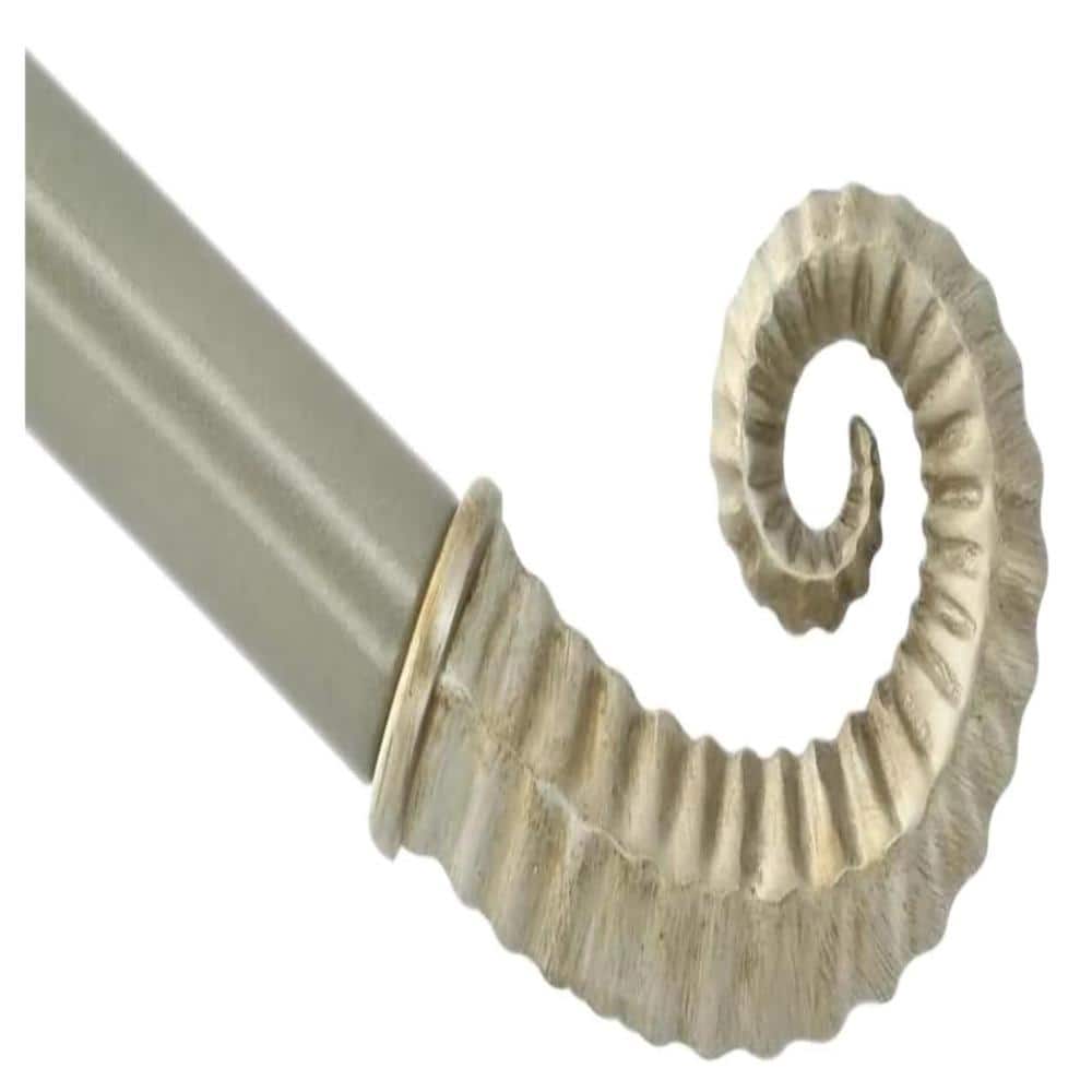 1-inch Diameter Horn Adjustable Single Drapery Curtain Rod price history on PriceWatchPro