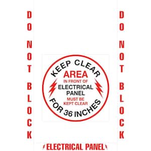18 in. Electrical Panel Floor Sign Kit