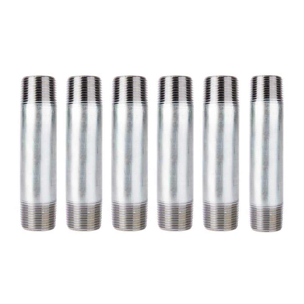 1 in. x 6 in. Galvanized Steel Nipple (6-Pack) price history on PriceWatchPro