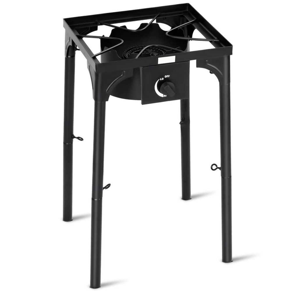 100000 BTU Portable Propane Outdoor Camp Stove Single Burner with Adjustable Detachable Legs and Cast Iron Burner Head price history on PriceWatchPro