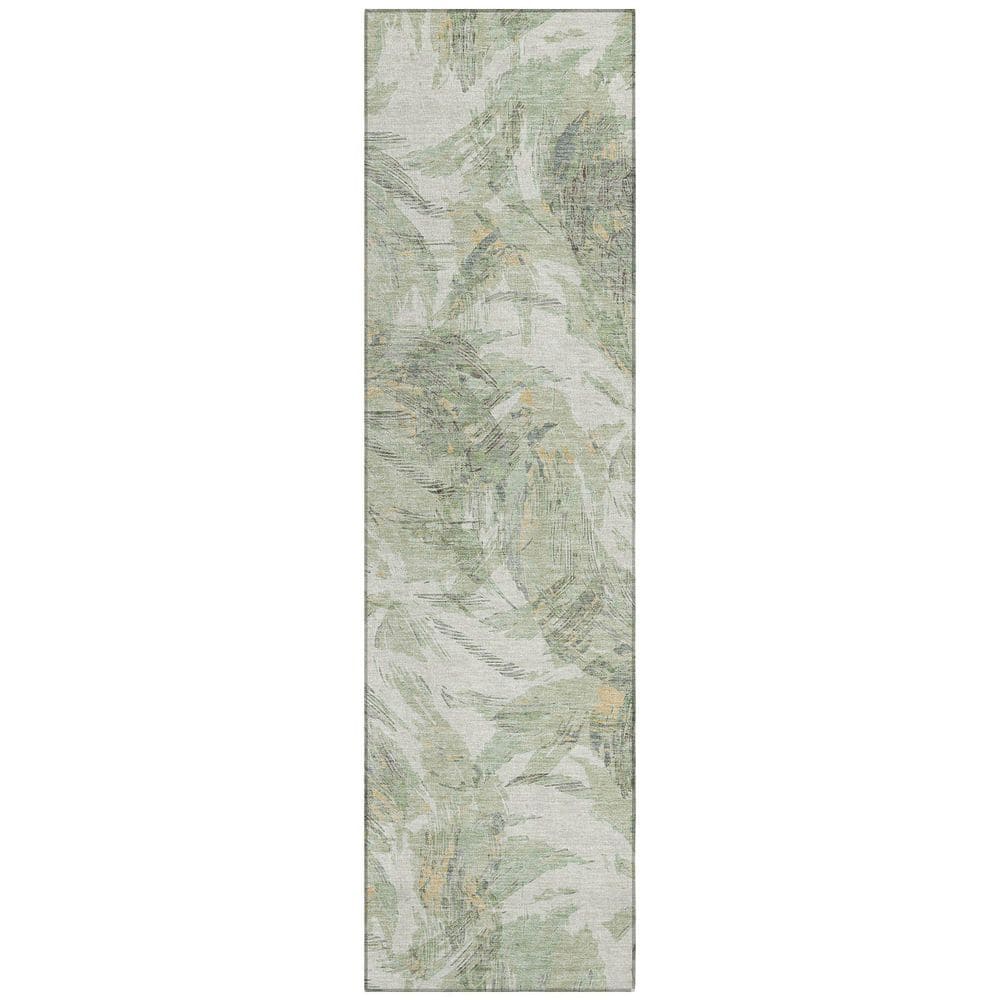 Chantille Machine Washable Indoor/Outdoor Abstract ACN2387 Celery 2 ft. x 7 ft. Runner Rug price history on PriceWatchPro