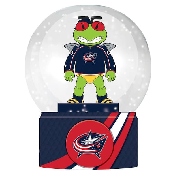 Evergreen Enterprises Columbus Blue Jackets 5 in. Multicolor Glass Tabletop Snow Globe
