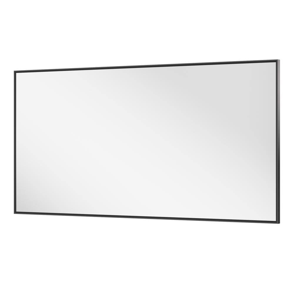72 in. W x 36 in. H Beveled Edge Rectangle Aluminum Framed Wall Bathroom Vanity Mirror in Black price history on PriceWatchPro