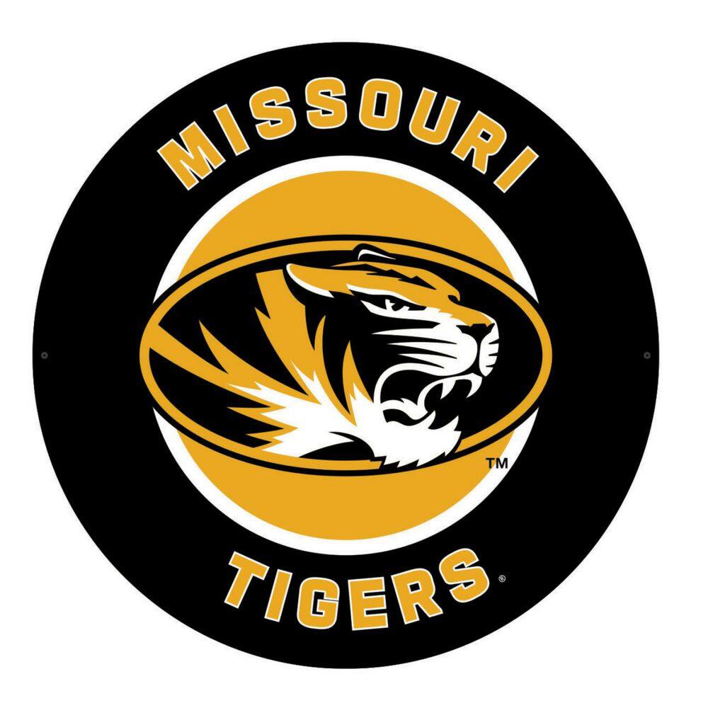 Evergreen University of Missouri Round 23 in. Plug-in LED Lighted Sign ...