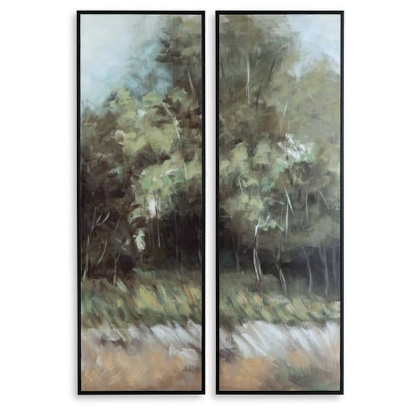 Signature DESIGN BY ASHLEY Dansot 2 Piece Framed Nature Art Print 48 in. x 16 in.