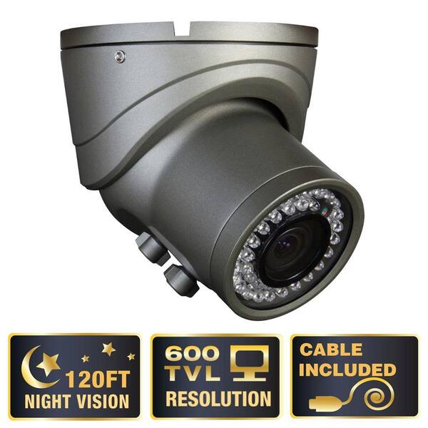 Q-SEE Elite Series Wired 600 TVL 120 Night Vision Indoor Dome Surveillance Camera-DISCONTINUED