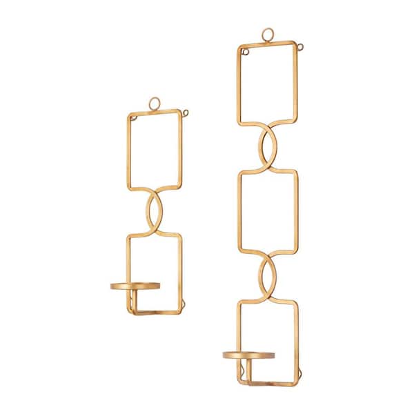 Home Decorators Collection Gold Metal Wall Sconce Candle Holder