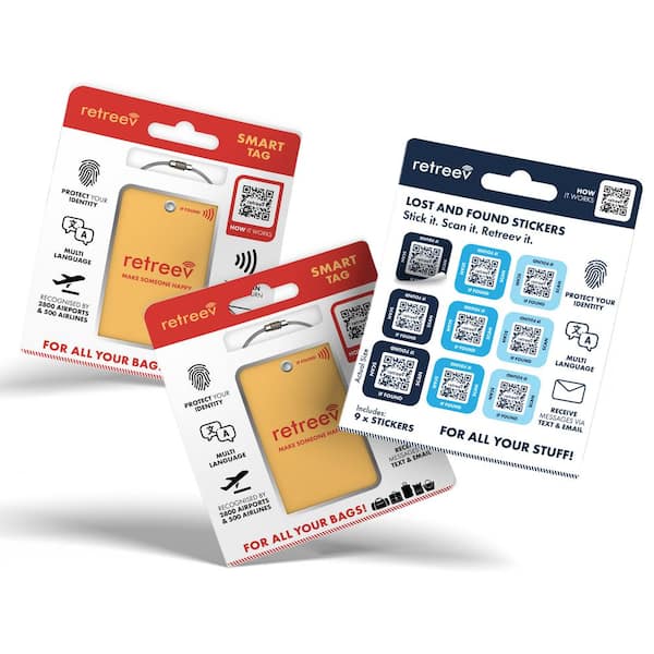 Orange Combo - 2 X Orange Originals Smart Tags & 9 X Smart Stickers