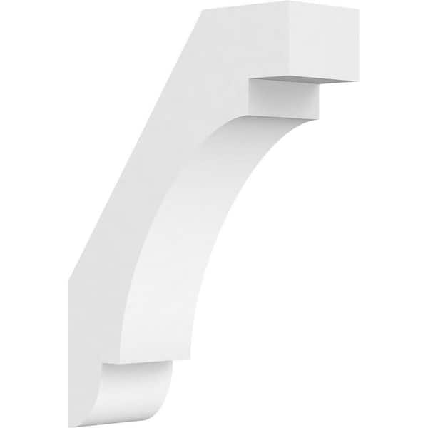 Ekena Millwork 3"W x 10"D x 14"H Standard Aspen Architectural Grade PVC Knee Brace