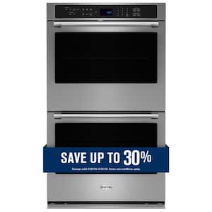 27 in. Double Electric Wall Oven with Convection Self-Cleaning in Fingerprint Resistant Stainless Steel