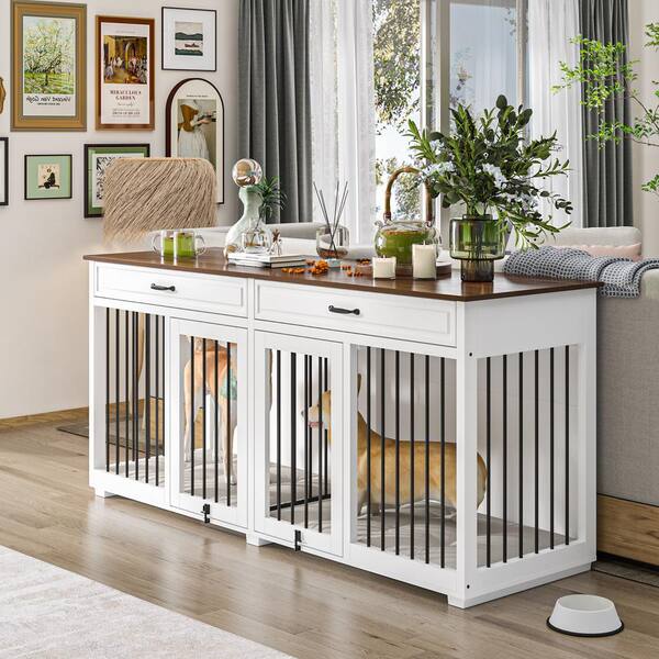 Credenza dog clearance crate