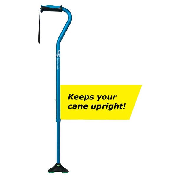 Hugo Quad Cane Adjustable for Right or Left Hand, Small, Black