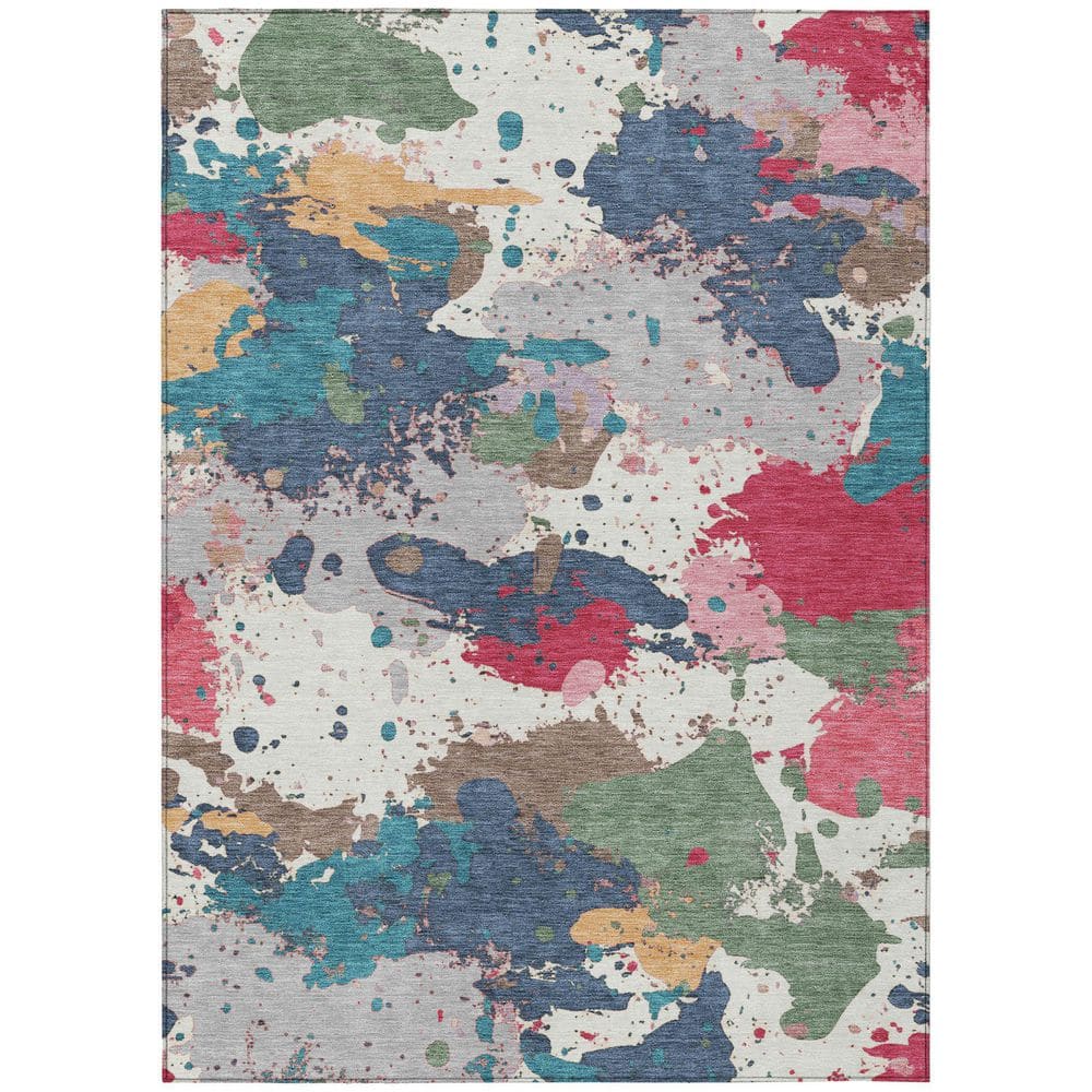 Chantille Machine Washable Indoor/Outdoor Abstract ACN2217 Ivory 3 ft. x 5 ft. Area Rug price history on PriceWatchPro