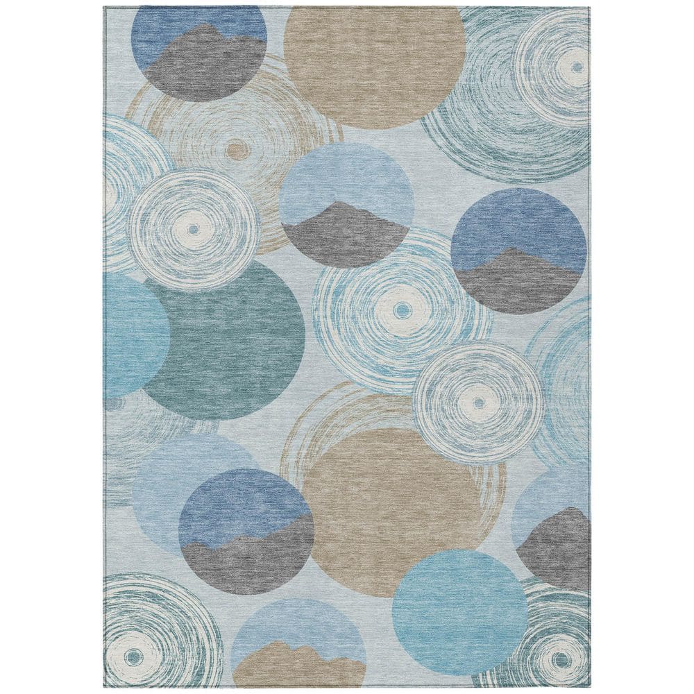 Chantille Machine Washable Indoor/Outdoor Abstract ACN2977 Sky 10 ft. x 14 ft. Area Rug price history on PriceWatchPro