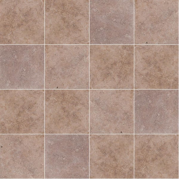 MSI Mediterranean Walnut 16 in. x 16 in. Square Tan Travertine Paver Tile (20 Pieces/35.6 sq. ft./Pallet)
