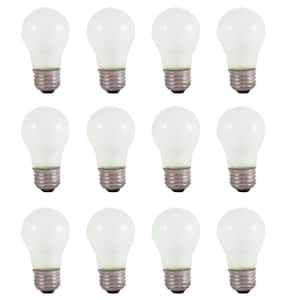 40-Watt Equivalent PS52 with Medium Screw Base E26 in White Dimmable 2200K Incandescent Light Bulb 12-Pack