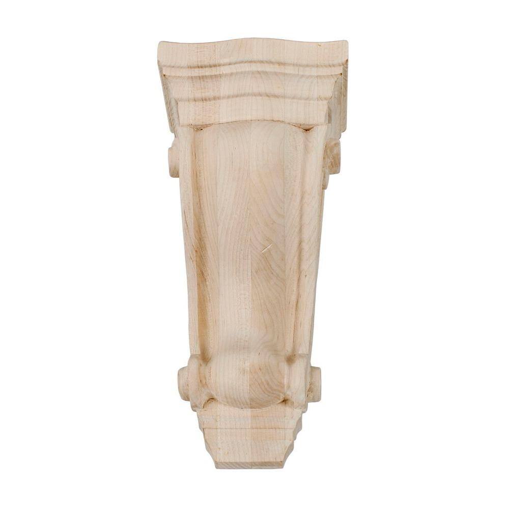 Unfinished Solid Alder Classic Traditional Wood Corbel
