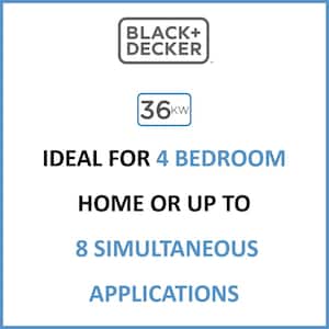 36 kW 6.2 GPM Residential Electric Tankless Water Heater, Ideal for 4 Bedroom Home, Up to 8 Simultaneous Applications