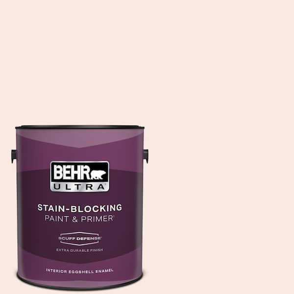 BEHR ULTRA 1 gal. #200C-1 Hush Pink Extra Durable Eggshell Enamel Interior Paint & Primer