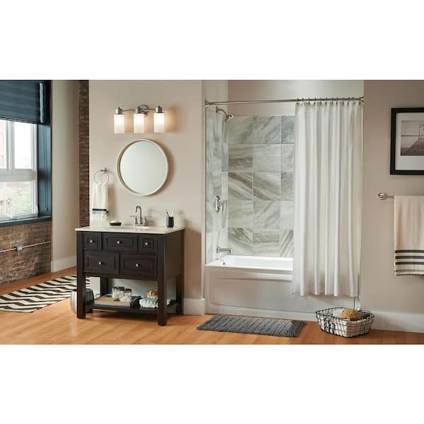 Gibson Single-Handle Posi-Temp Tub and Shower Faucet Trim Kit in Brushed Nickel (Valve Not Included)