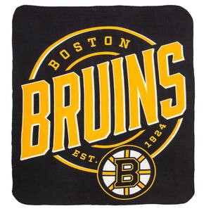 NHL Bruins Multi-Color Campaign Fleece Throw Blanket