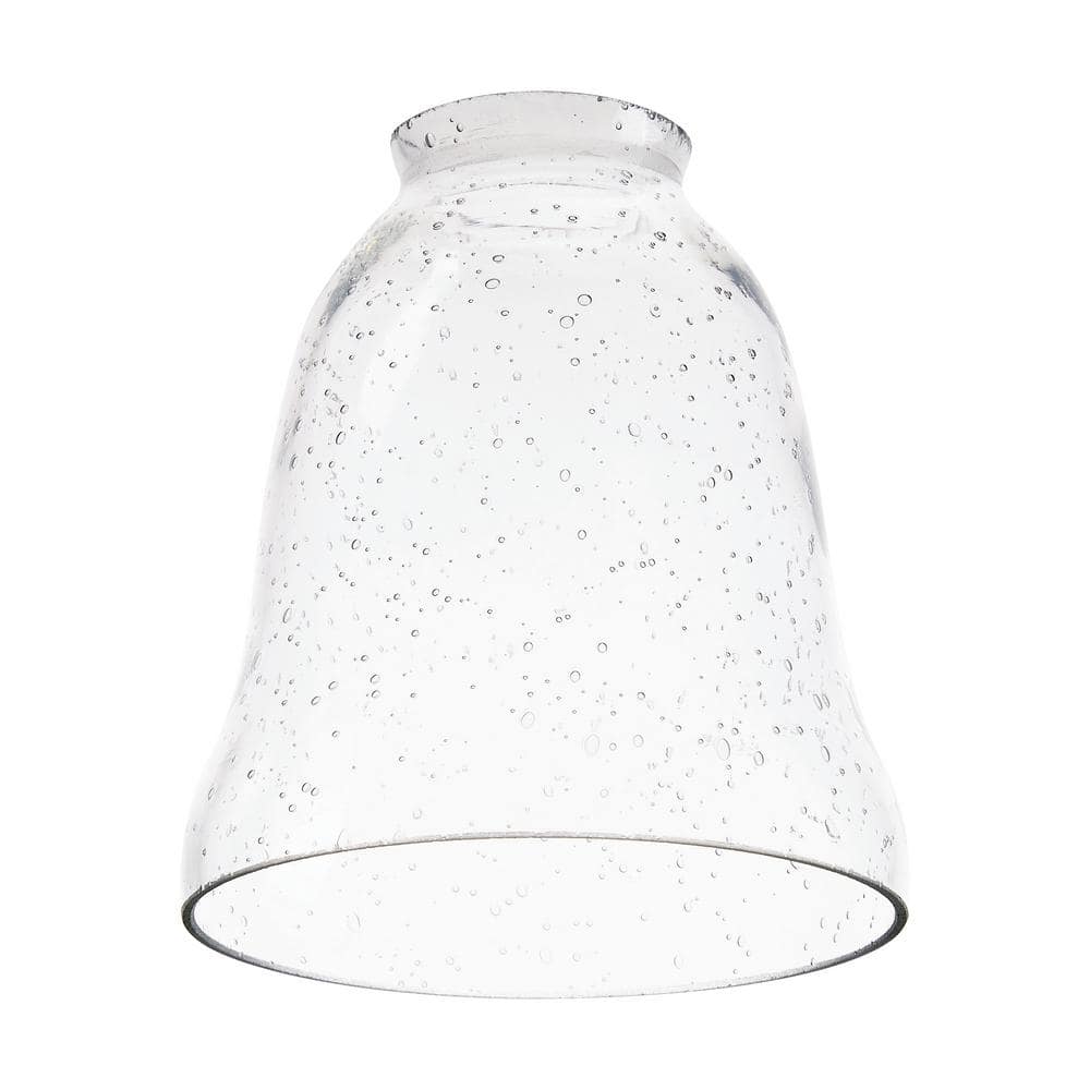 Hoement Clear Glass Pendant Lamp Shade – 4.7 Inch Round Cover For E27 Ceiling Lights, Crystal & Bedside Lamps