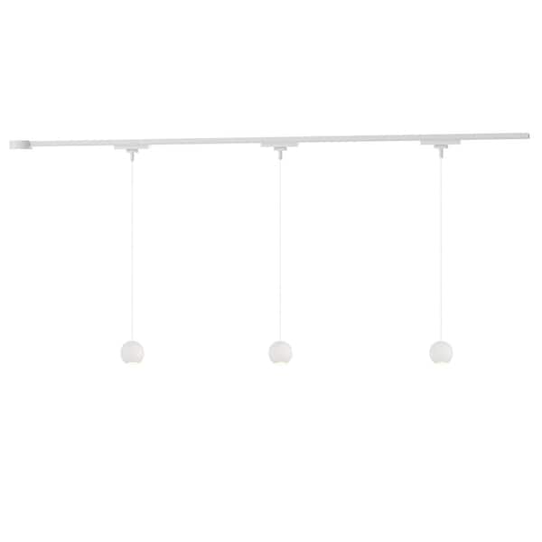 Faria 3 Light White dimmable 4000K LED Trilo Track Ceiling Kit