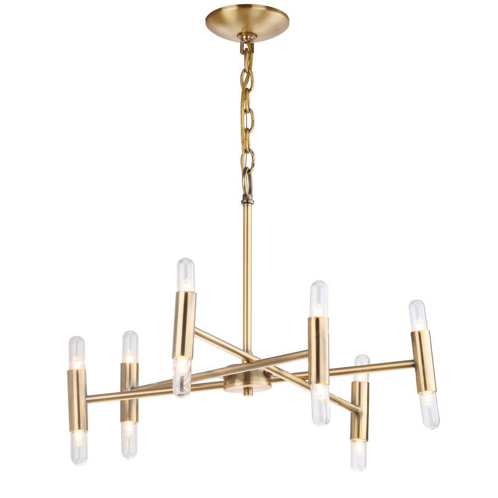 Gale 22" Gold Metal Contemporary Chandelier