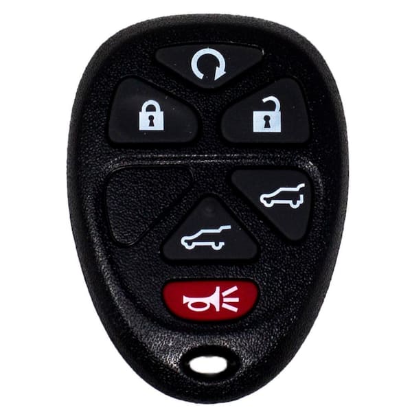GM 6-Button Keyless Remote Replacement Case - Durable Black Shell, No Electronics, Easy Installation, OEM Fit
