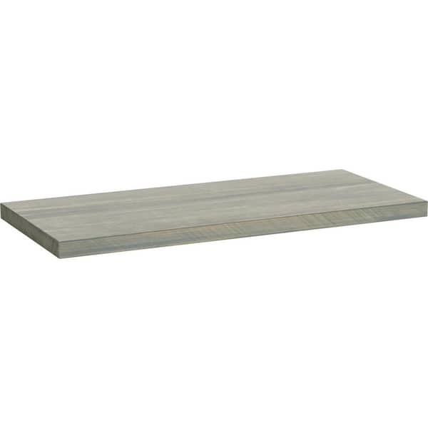 Grey Wood Stain Decorative Wall Shelf, What Color To Stain Floating Shelves