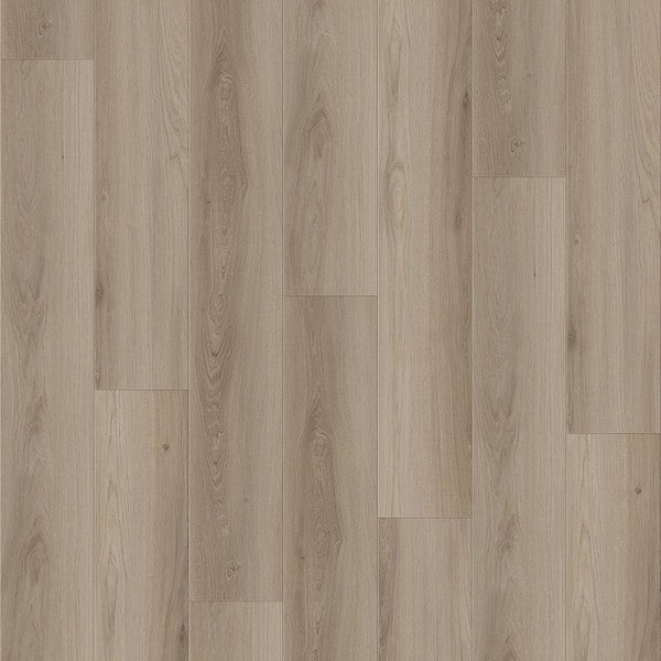 SELKIRK FLOORS Take Home Sample-Soothing Malibu Dark Brown 9.37 in. W x 4 in. L Waterproof Laminate Wood Flooring